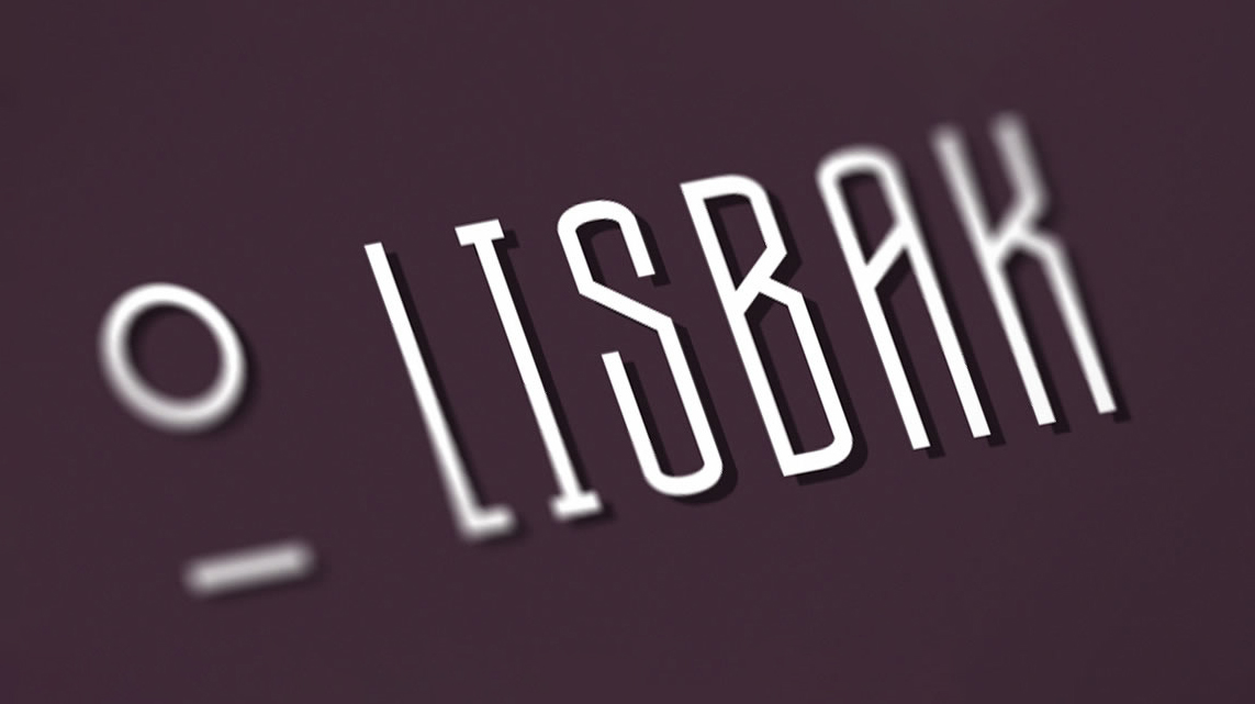 Detalle del logotipo animado de Lisbak