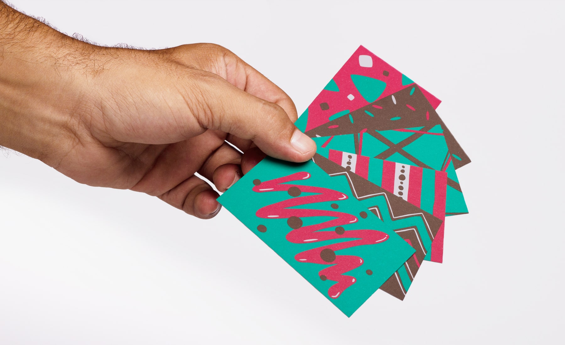 Muestra de las tarjetas corporativas diseñadas para Wonderfool